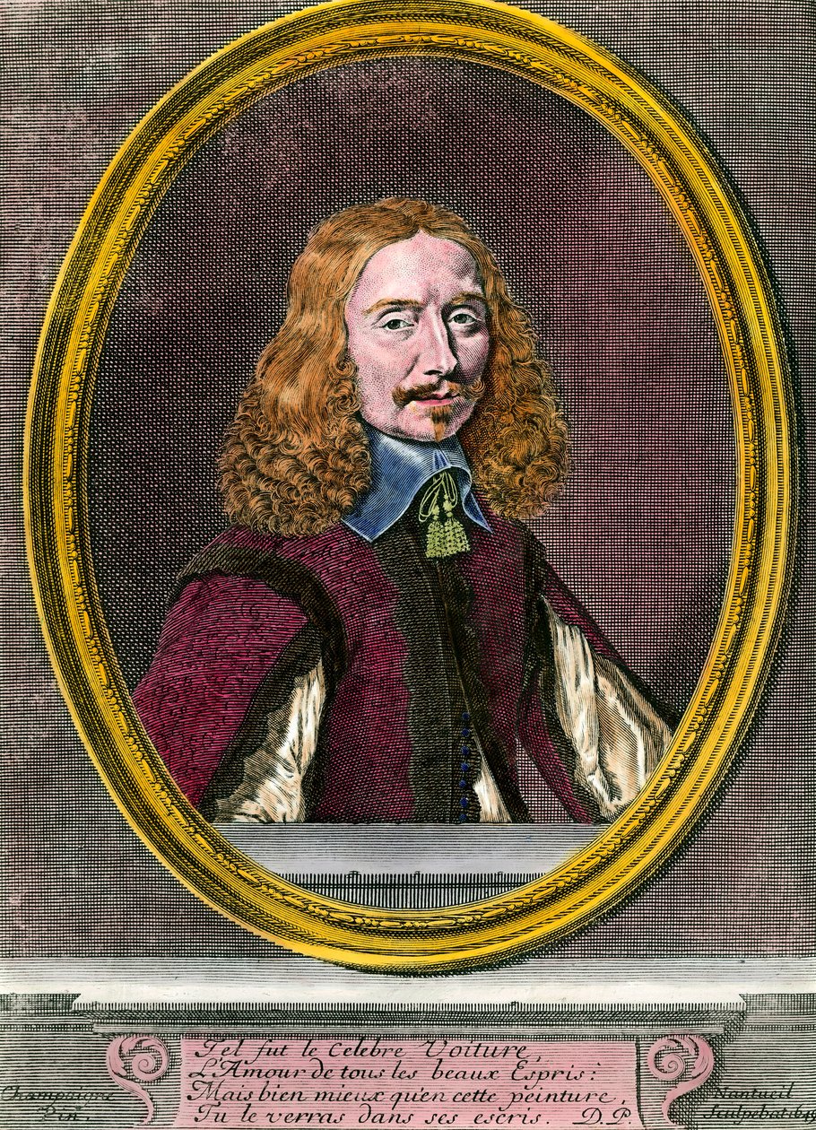 Vincent Carin (1597-1648) muotokuva ranskalainen kirjailija 1700-luvun kaiverrus Yksityinen kokoelma tekijältä Unknown artist
