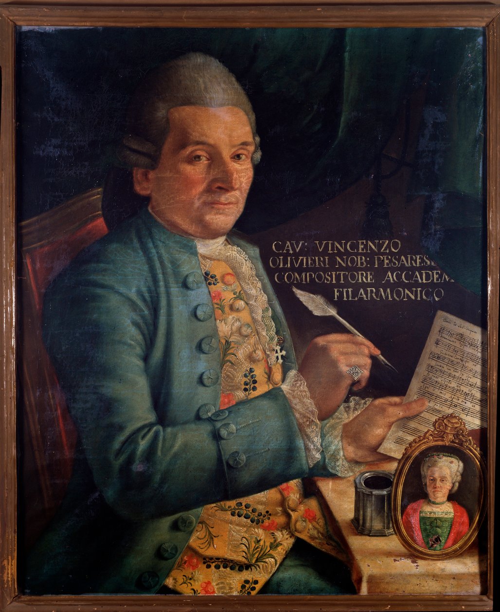 Italialaisen säveltäjän Vincenzo Olivierin muotokuva (maalaus tekijältä Unknown artist