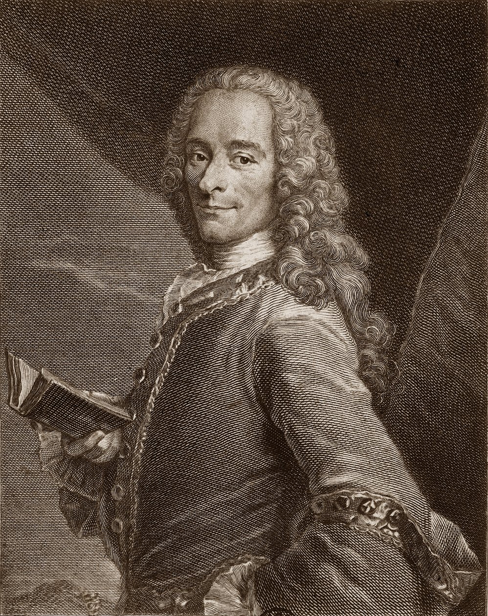 Voltairen muotokuva (1694 - 1778). tekijältä Unknown artist