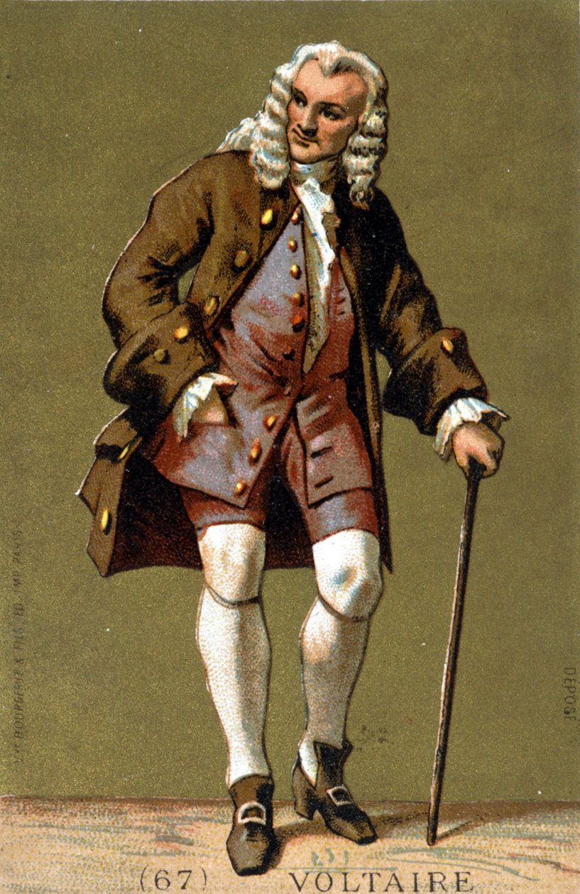 Voltairen muotokuva jalkaisin tekijältä Unknown artist