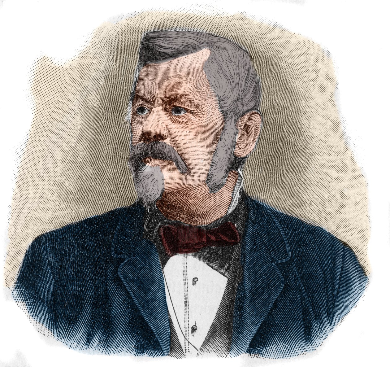 Saksalaisen geodeetin Wilhelm Jordanin (1842-1899) muotokuva. tekijältä Unknown artist