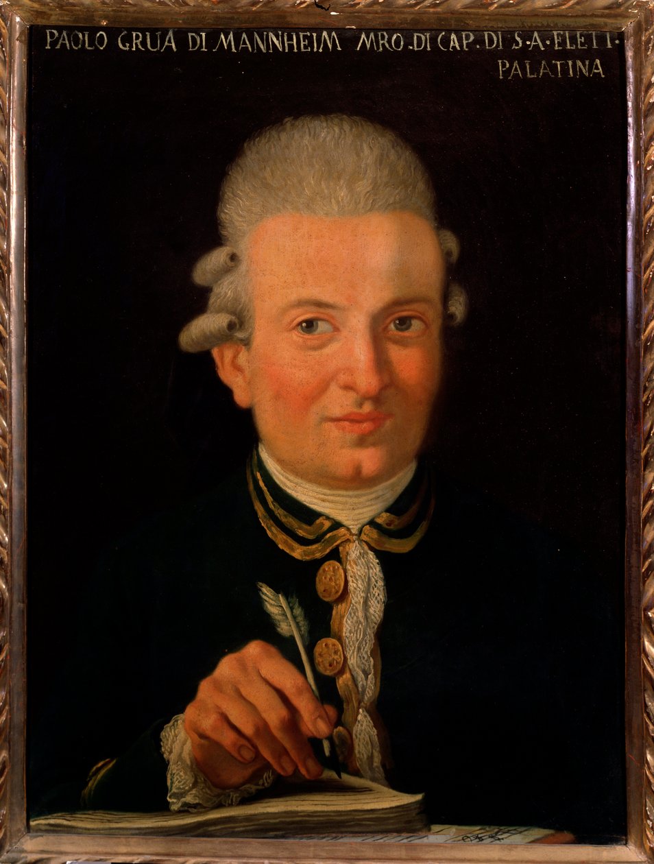 Italialaisen säveltäjän Paolo Gruan (1754-1833) muotokuva Anonyymi maalaus. 1700-luvulla. Bologna, Civic Museum Bibliografinen museo tekijältä Unknown artist