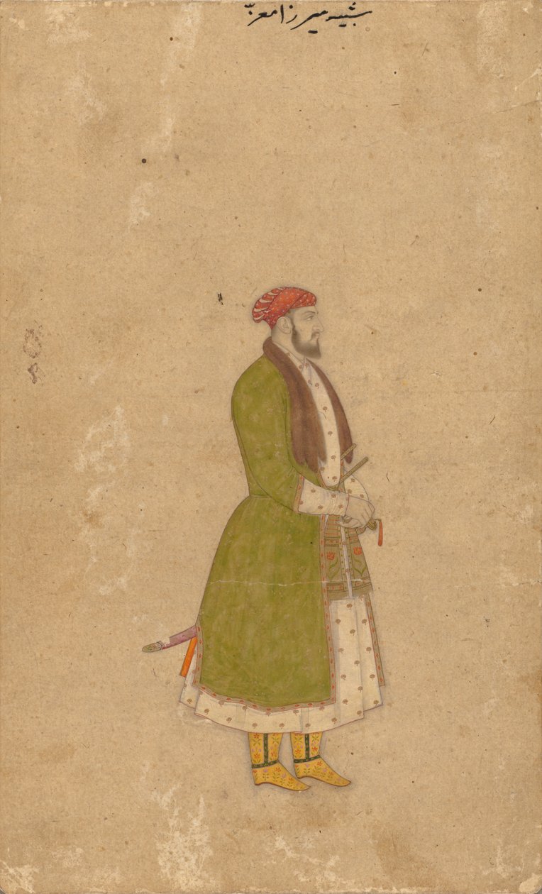 Hoviherra Mirza Muizzin muotokuva tekijältä Unknown artist