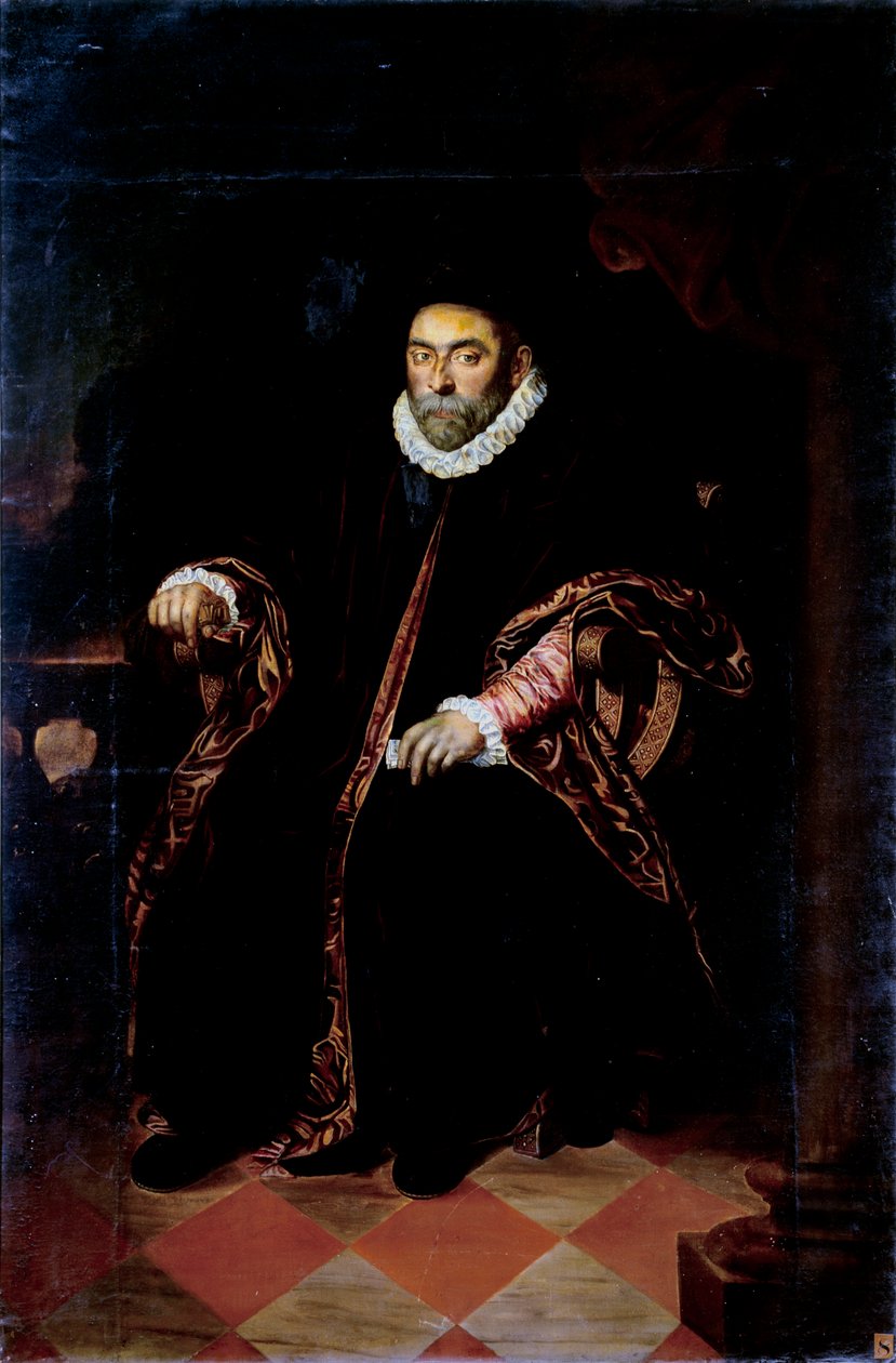 Muotokuva geenidogesta Prospero Centurione Fattinanti (n. 1510-1581) Nimetön maalaus 1500-luvun su. 206x136 cm Chiavari, Palazzo Rocca, Torriglia-kokoelma tekijältä Unknown artist
