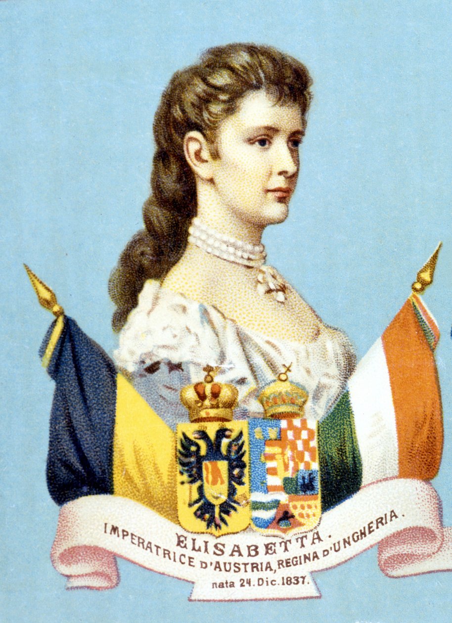 Itävallan keisarinna Elisabetin (Sissi) muotokuva (1837 - 1898) tekijältä Unknown artist