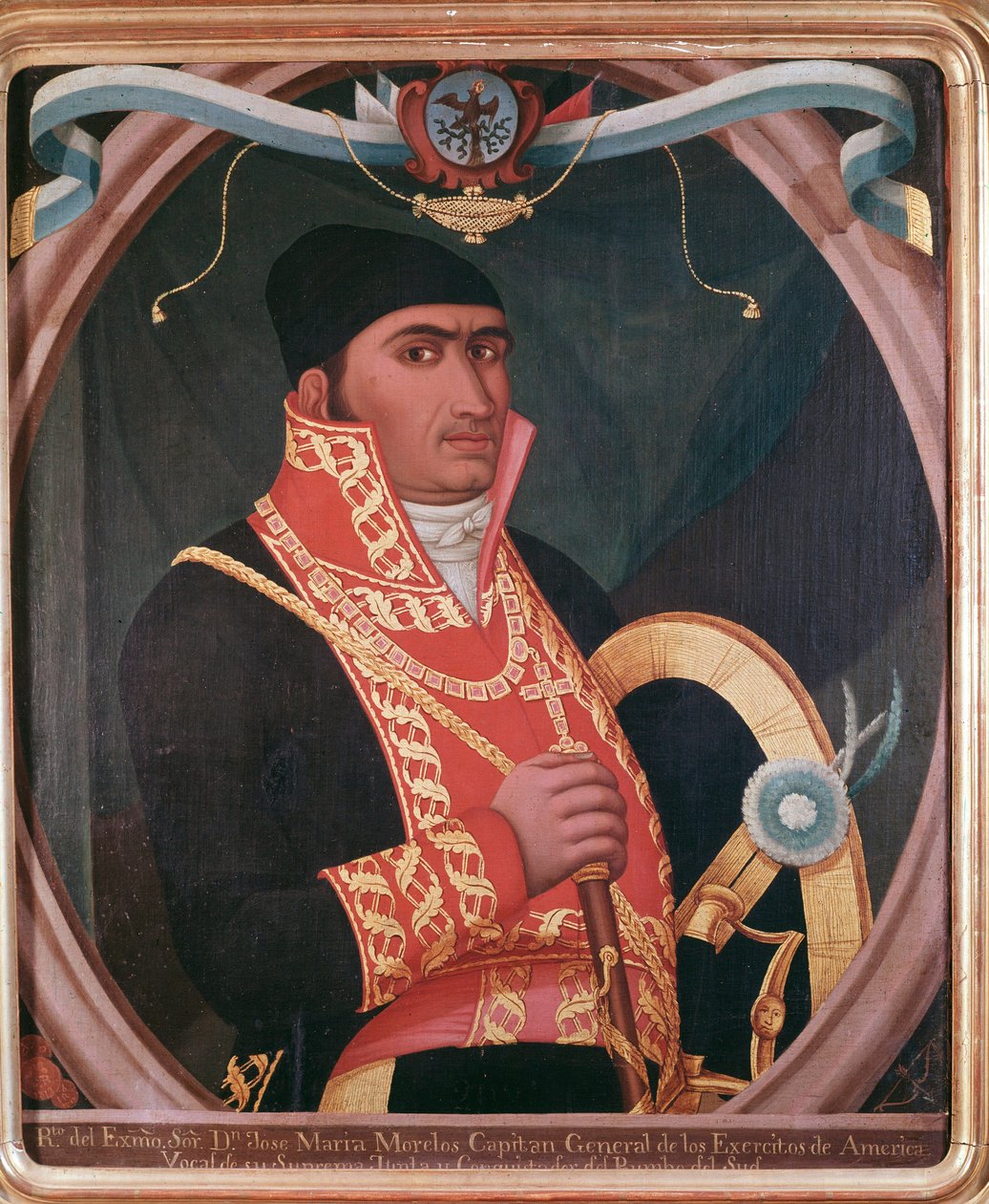Meksikolaisen patriootin Maria Morelosin (1765-1815) muotokuva Anonyymi maalaus - 1800-luvun Mexico City, Kansallinen historiallinen museo, Chateau de Chapultepec tekijältä Unknown artist