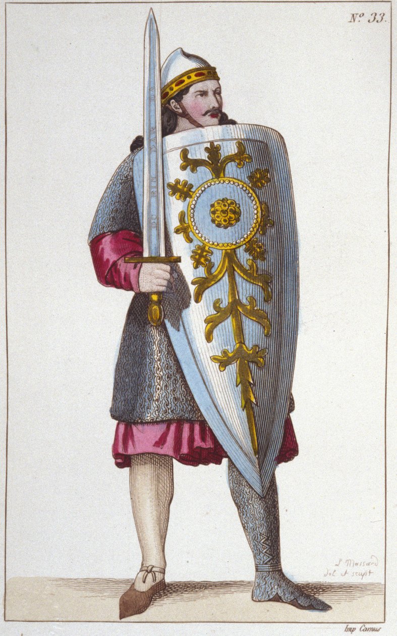 Muotokuva Paladin Rolandista, Kaarle Suuren veljenpojasta. tekijältä Unknown artist
