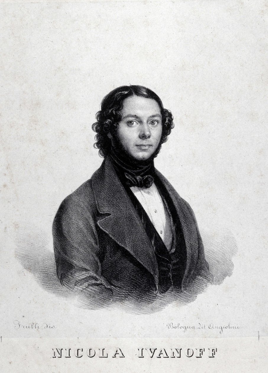 Muotokuva venäläislaulaja Nicola Ivanoffista (Nikolaj Kuzmiv Ivanov 1810-1880). tekijältä Unknown artist