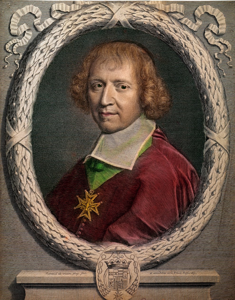 Muotokuva kirkkomiehen Francois de Harlaysta, Jumiegesin luostarista (1625-1695)” Kaiverrus 1600-luvun Pariisista, Musee Carnavalet tekijältä Unknown artist