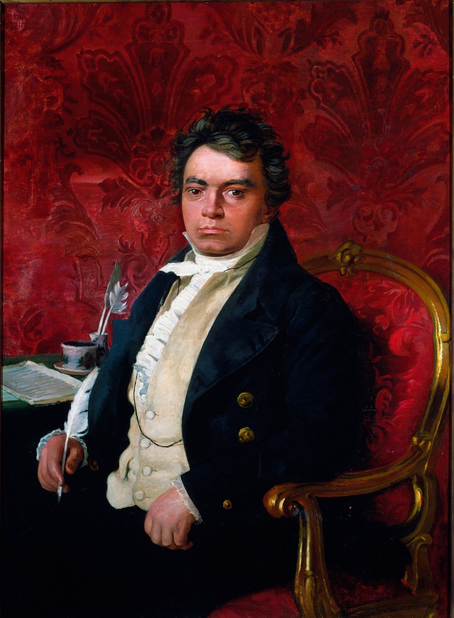 Säveltäjä Ludwig van Beethovenin muotokuva tekijältä Unknown artist