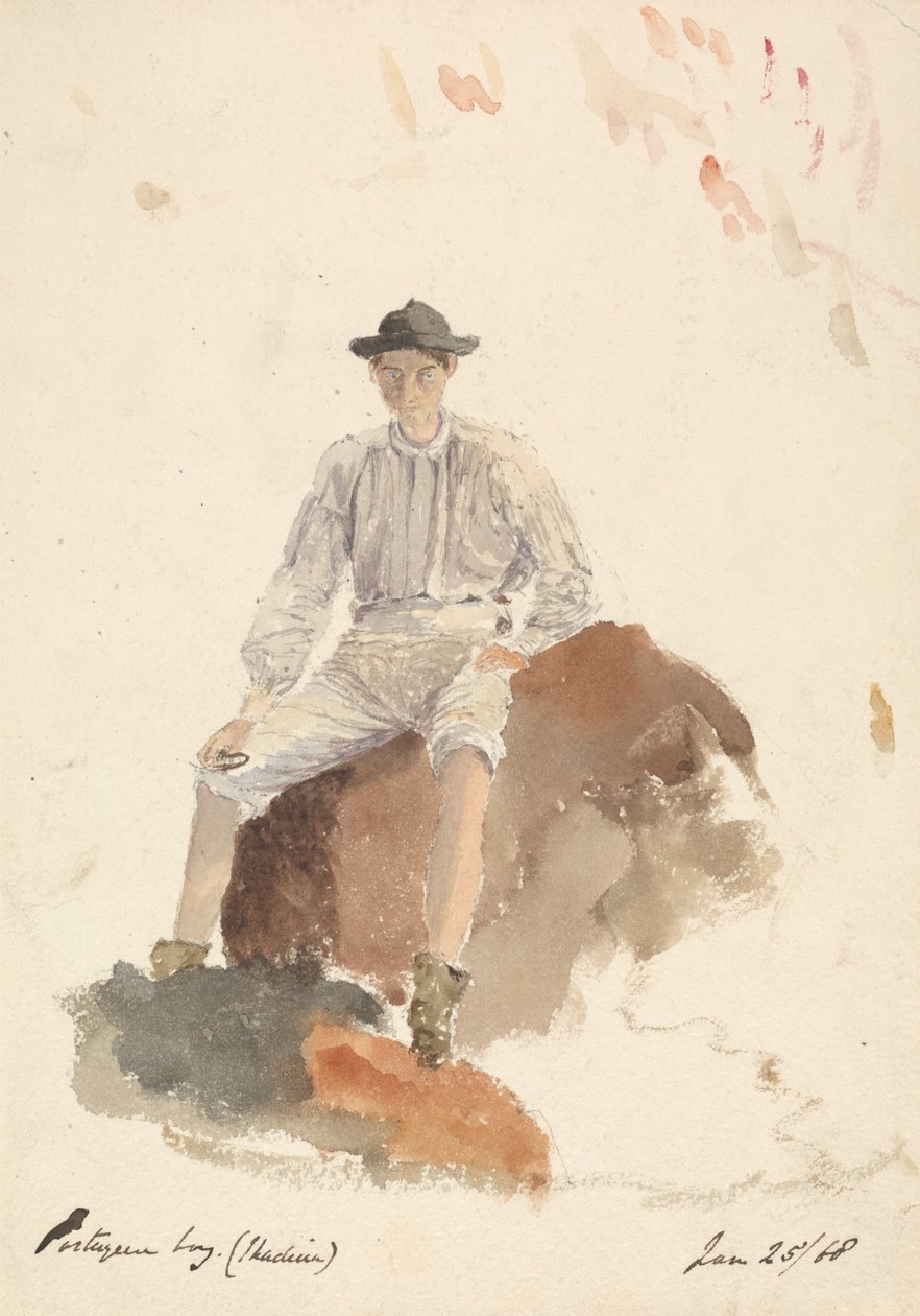 Portugalilainen poika (Madeira) 25. tammikuuta 1868 tekijältä Unknown artist