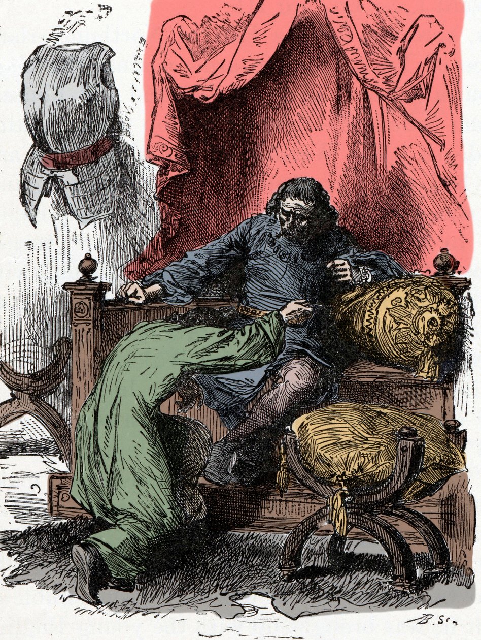 Prinssi Henry tarjoaa henkensä, kun hänen isänsä epäilee hänen uskollisuuttaan kruunun palauttaessa - Prinssi Henry (tunnetaan myös nimellä Bollingbroke, Englannin Henrik IV tekijältä Unknown artist