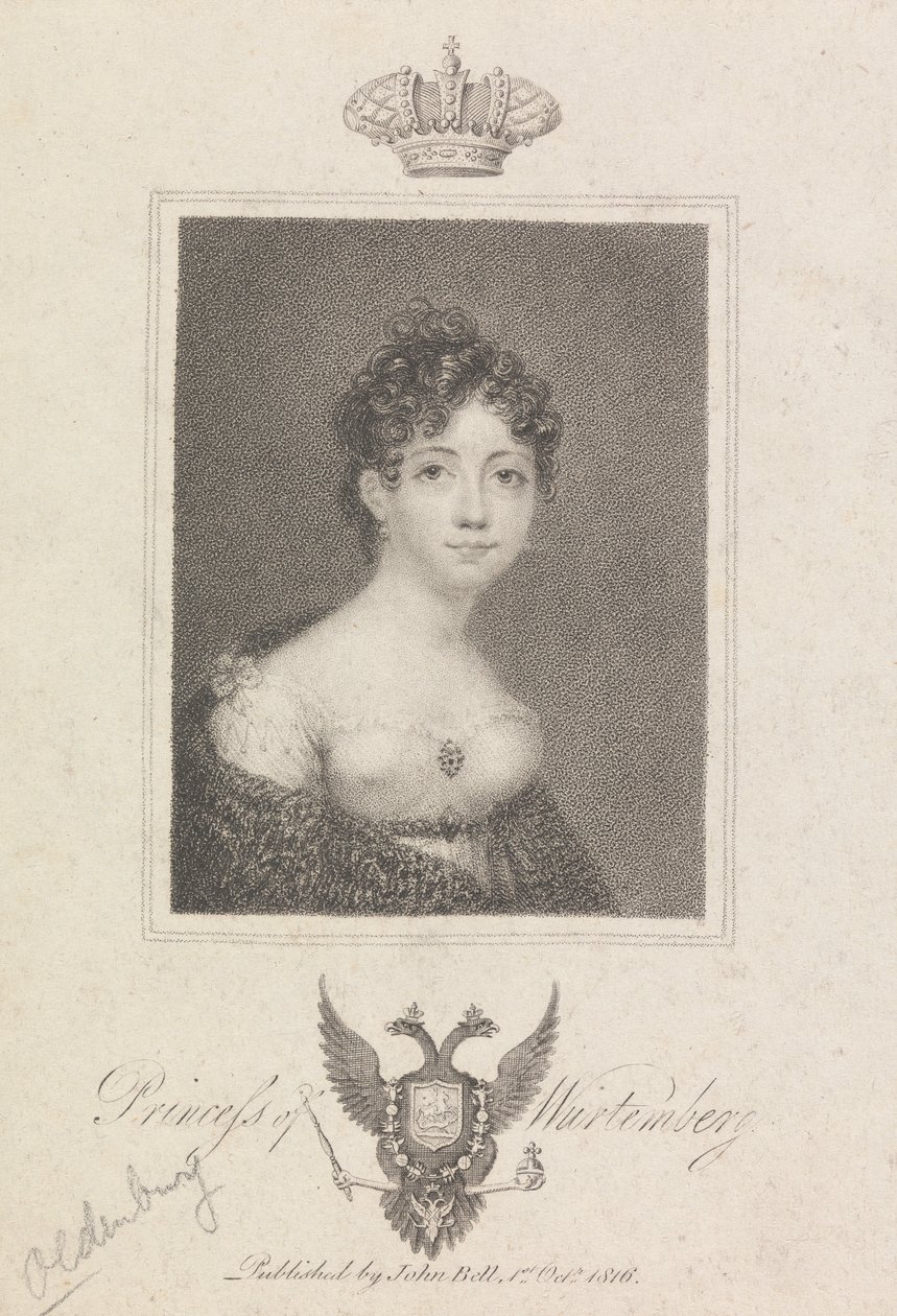 Württembergin prinsessa tekijältä Unknown artist