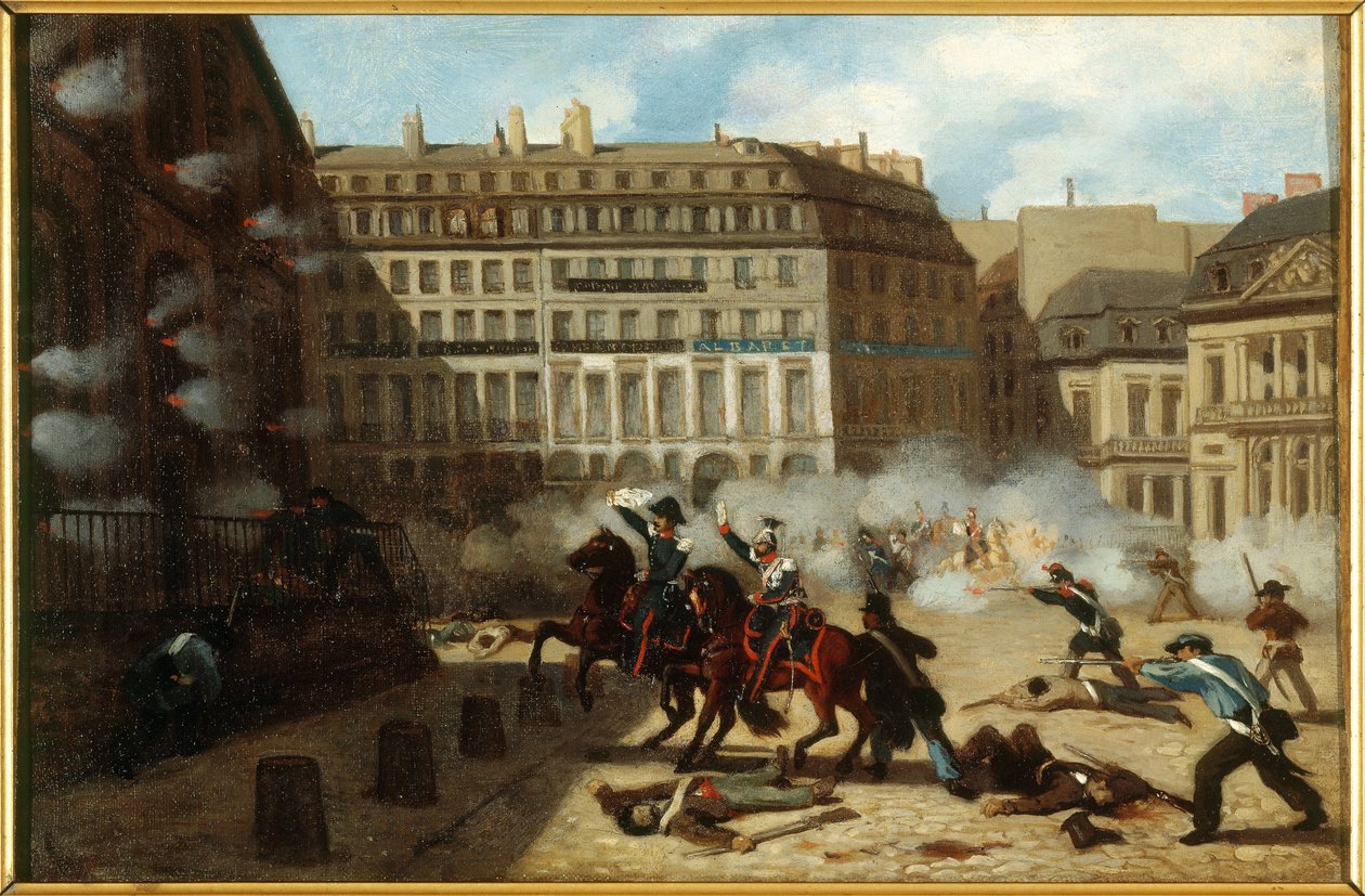 Vesitornin suuaukko, Place du Palais-Royal, 24. helmikuuta. tekijältä Unknown artist