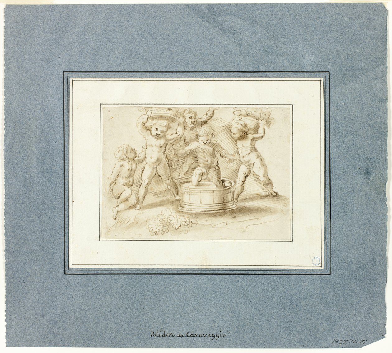 Putti Making Wine tekijältä Unknown artist