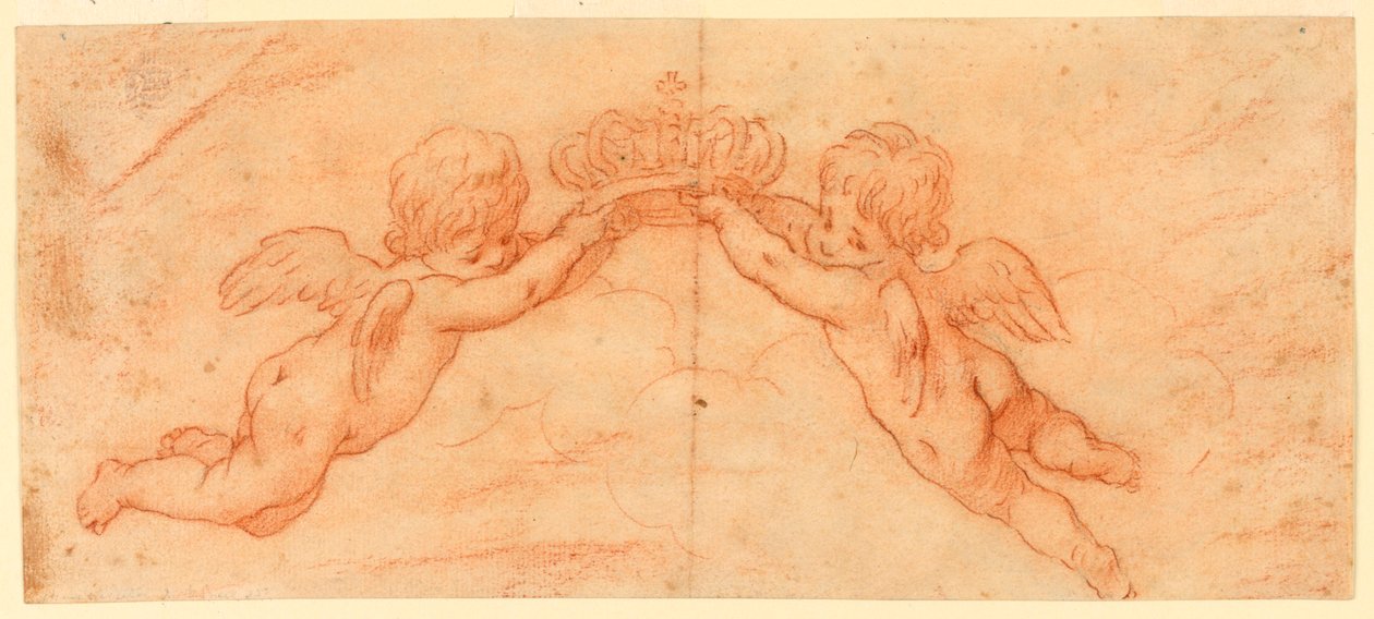 Putti kruunun kanssa tekijältä Unknown artist