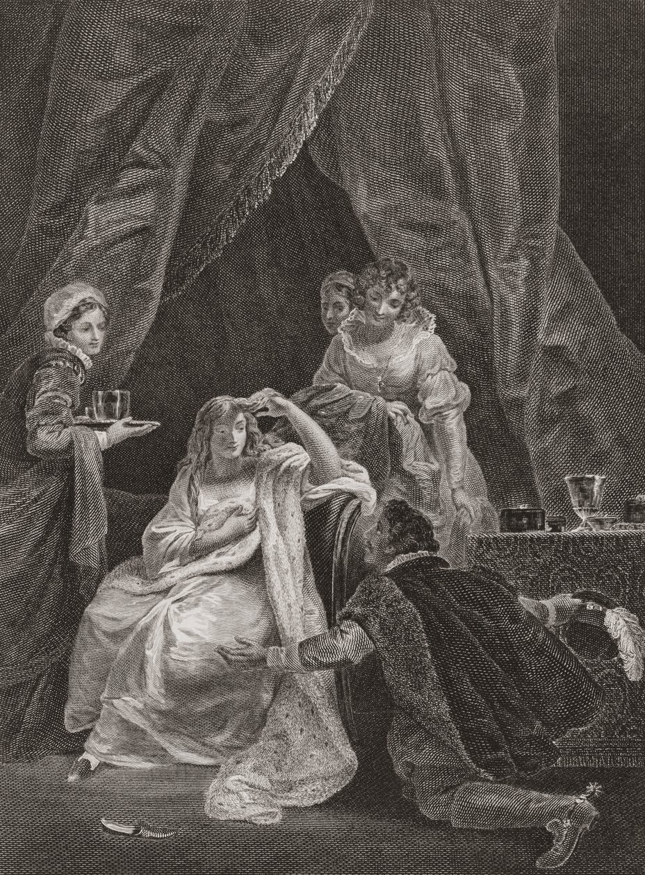 Kuningatar Elisabet I ja Sussexin jaarli. (painettu) tekijältä Unknown artist