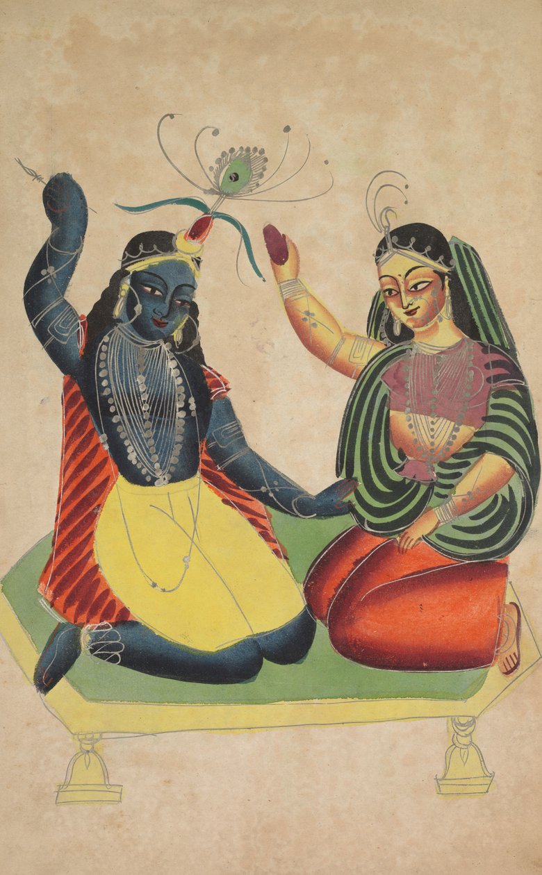 Radha ja Krishna (käänteinen) tekijältä Unknown artist