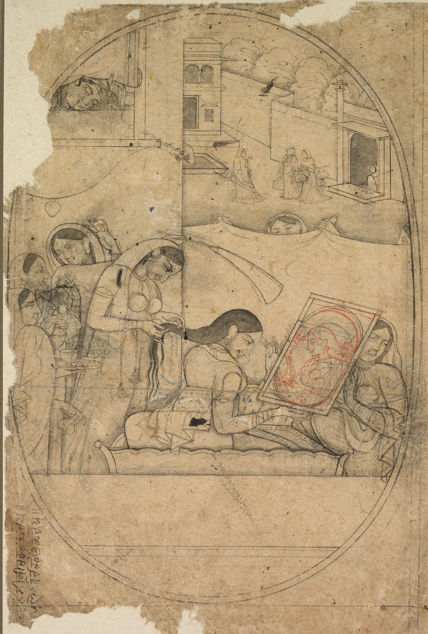 Radhan hiukset puetaan tekijältä Unknown artist
