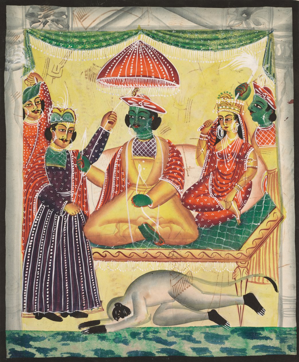 Rama ja Sita (recto) tekijältä Unknown artist