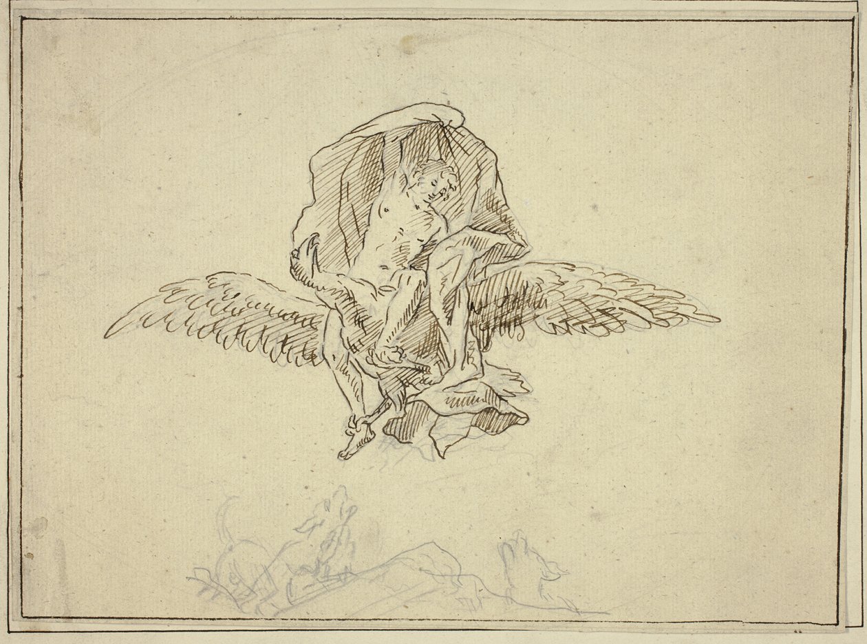 Ganymedeksen raiskaus tekijältä Unknown artist