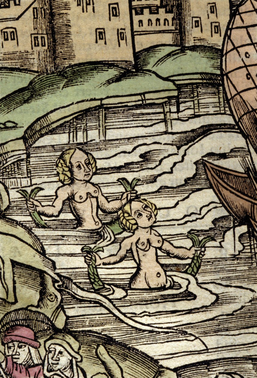Sireenien esitys. 1500-luvun kaiverrus tekijältä Unknown artist