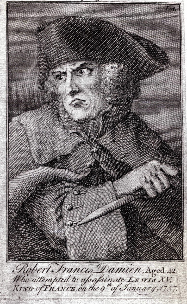 Robert Francois Damiens (Robert Francois Damier tekijältä Unknown artist