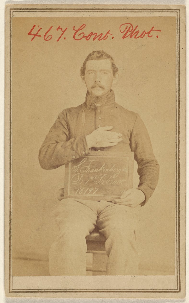 [S. Frankenberger D. 1. Pa. Cav. 18797, sisällissodan uhri] tekijältä Unknown artist