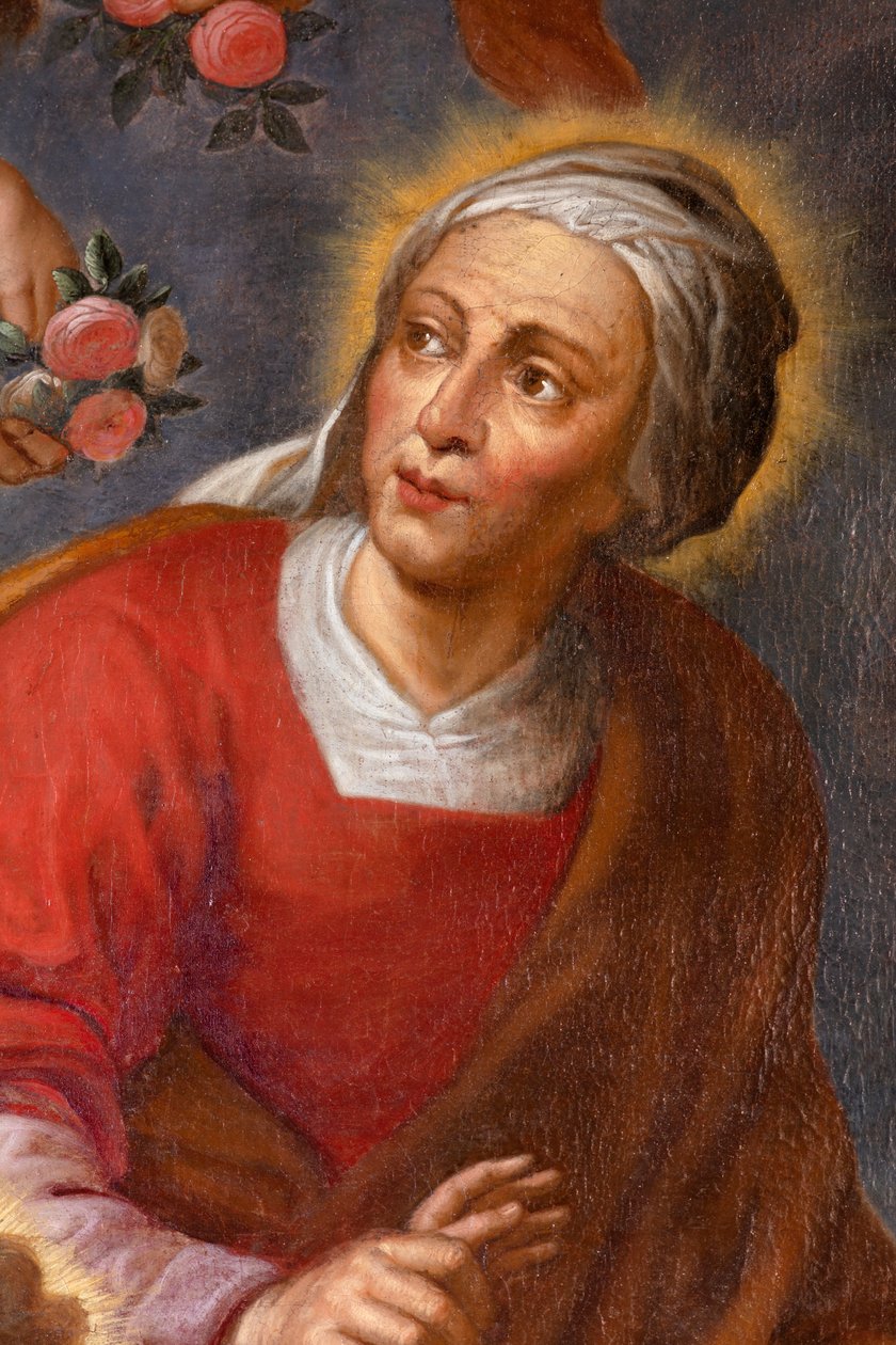 Pyhä Anna, Neitsyt Maria ja Jeesus-lapsi, alttarikangas pohjoisessa sivualttarissa tekijältä Unknown artist