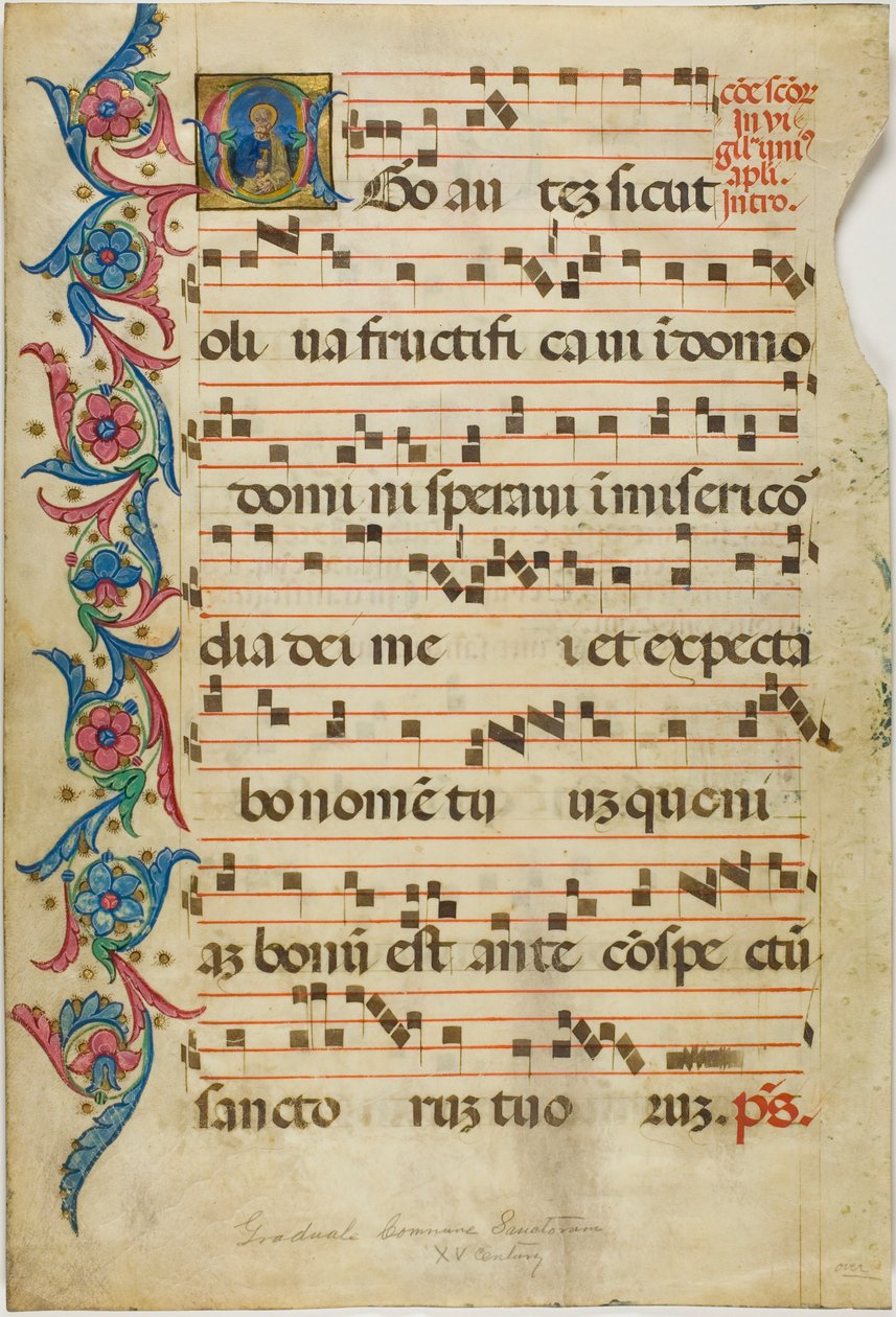 Pyhä Pietari Historiated Initial "E" alkaen Gradual tekijältä Unknown artist