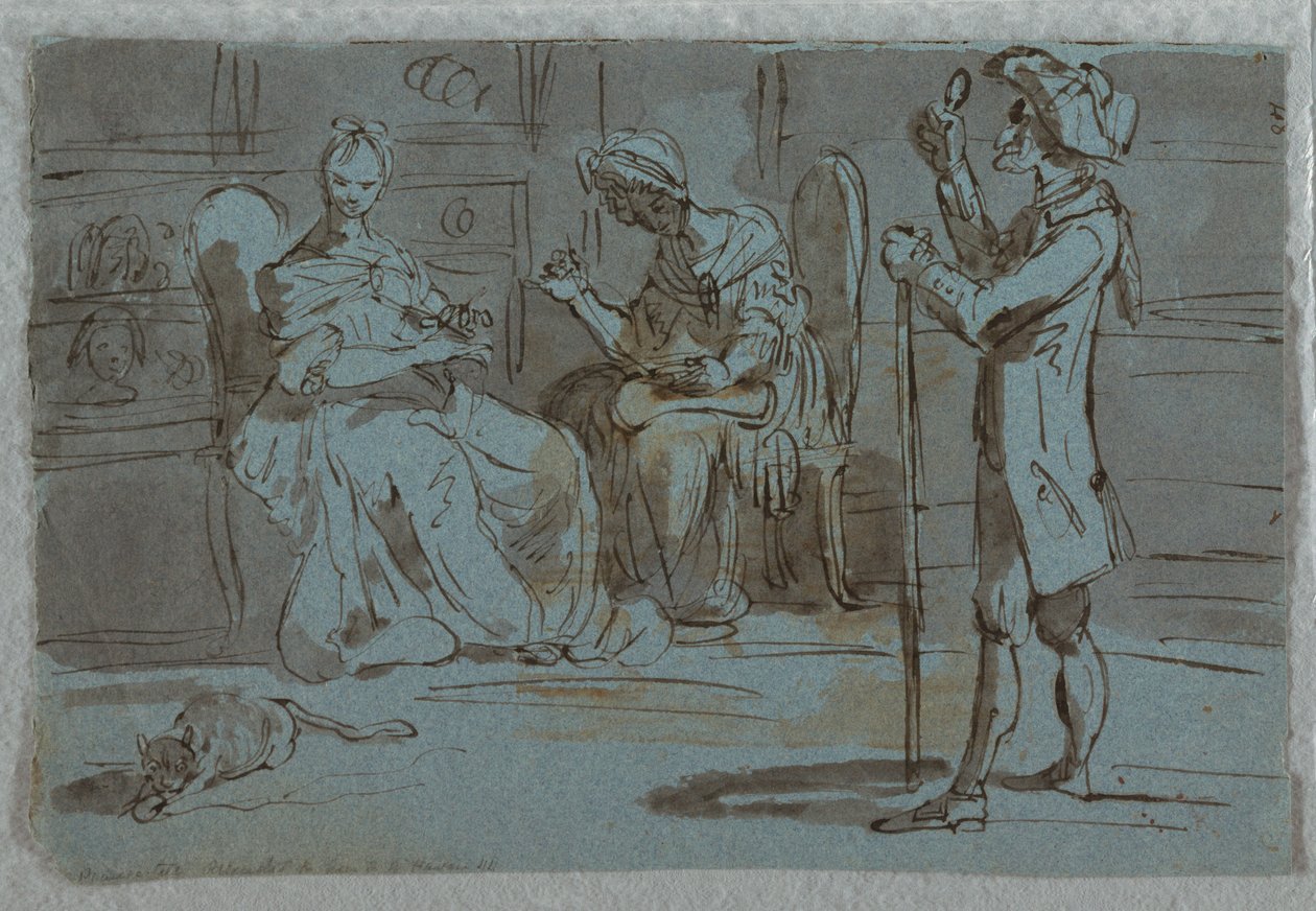 Satiirinen vedos: The Suitor tekijältä Unknown artist