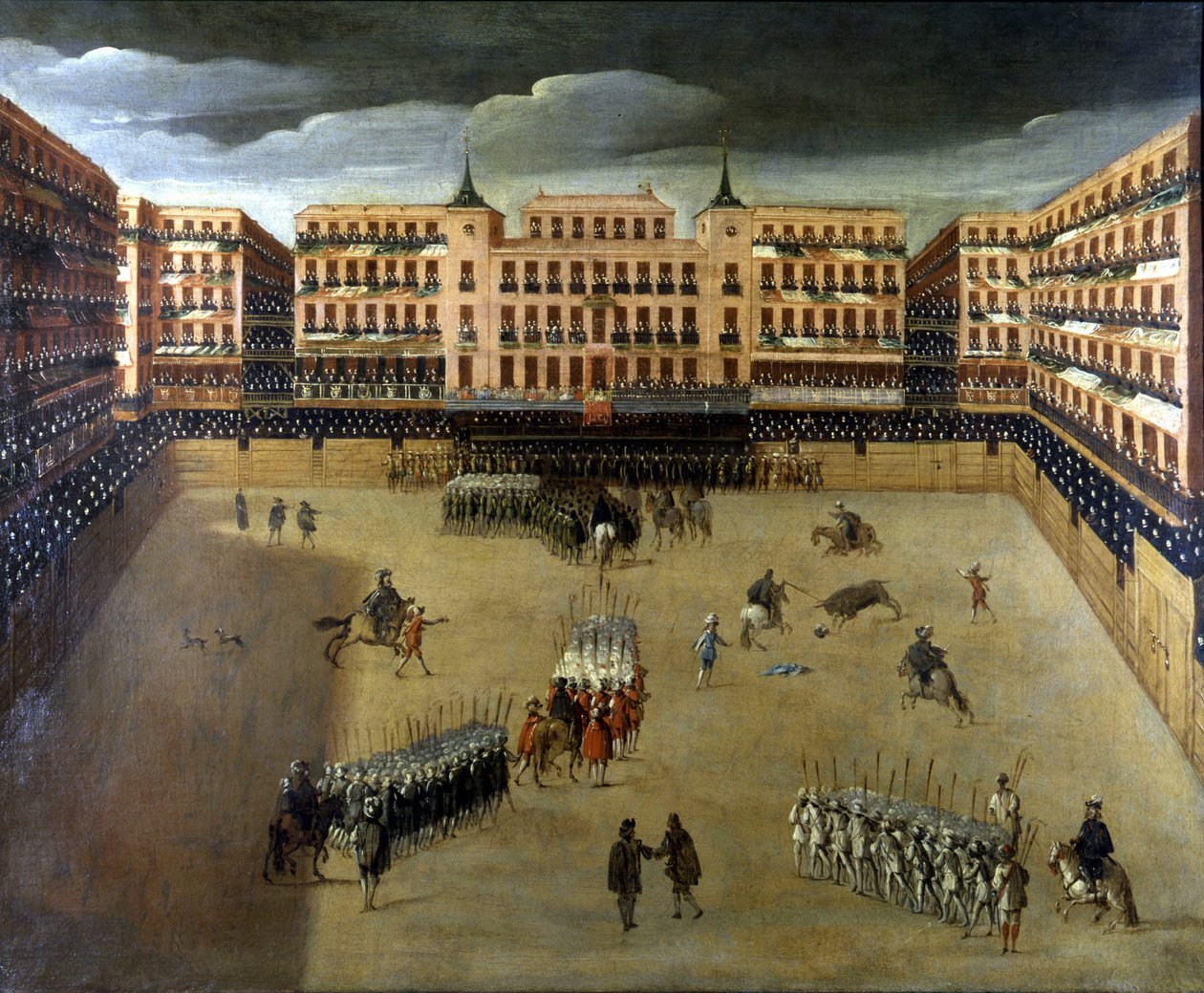 Kohtaus Corridasta Madridissa, öljy kankaalle tekijältä Unknown artist