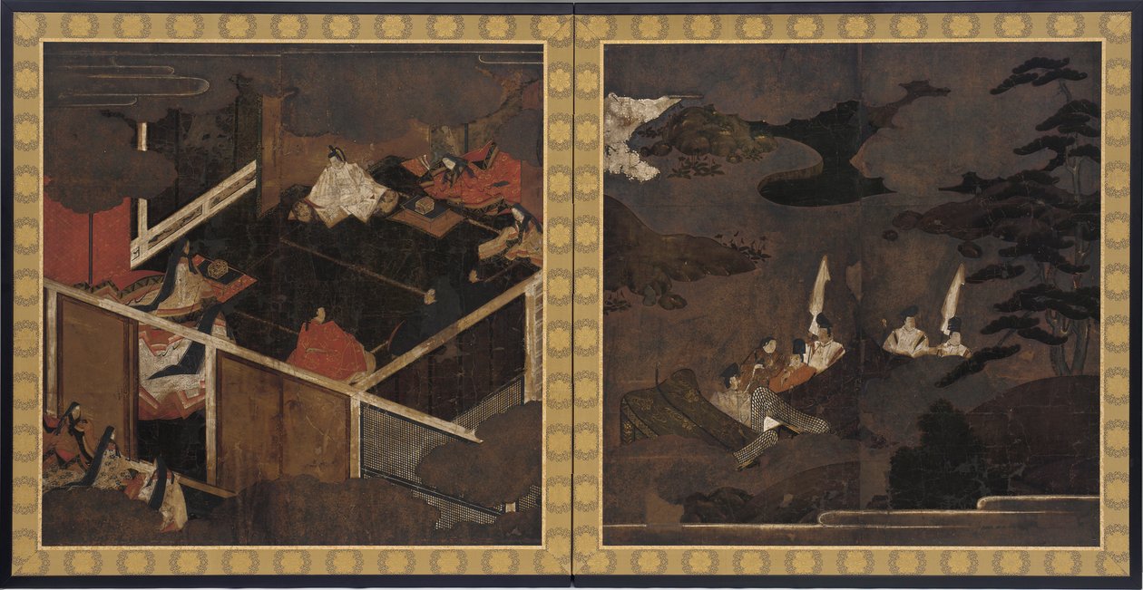 Kohtauksia <em>The Tale of Genjistä</em> tekijältä Unknown artist