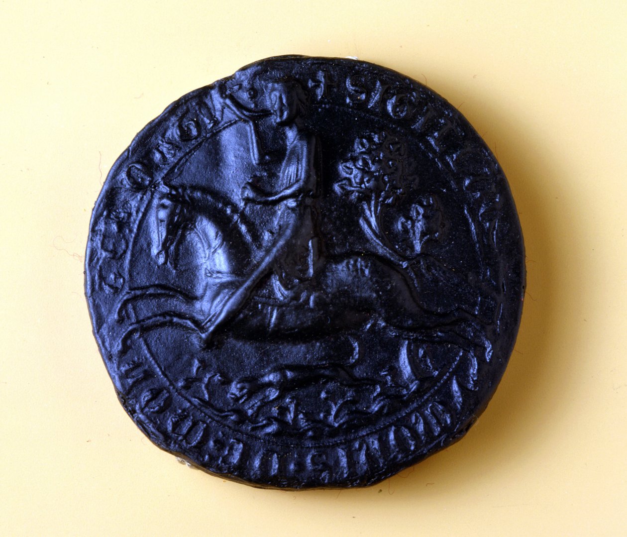 Simonin Montfort IV:n (1150 - 1218) sinetti, hän osallistui 5. ristiretkeen vuonna 1202 ja Albigeereja vastaan vuonna 1209. tekijältä Unknown artist