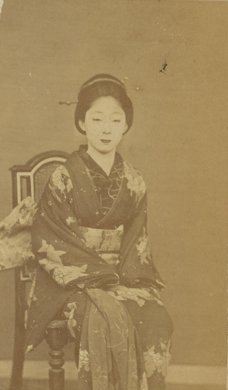 [Istuva japanilainen nainen] tekijältä Unknown artist