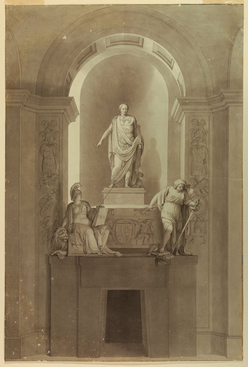 James III:n hautamonumentti (1688-1766) tekijältä Unknown artist