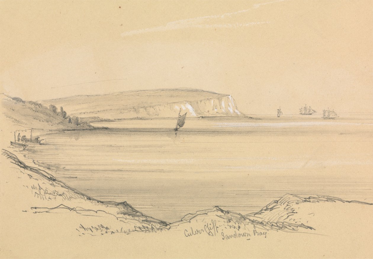 Laivat Sandown Bayssä tekijältä Unknown artist