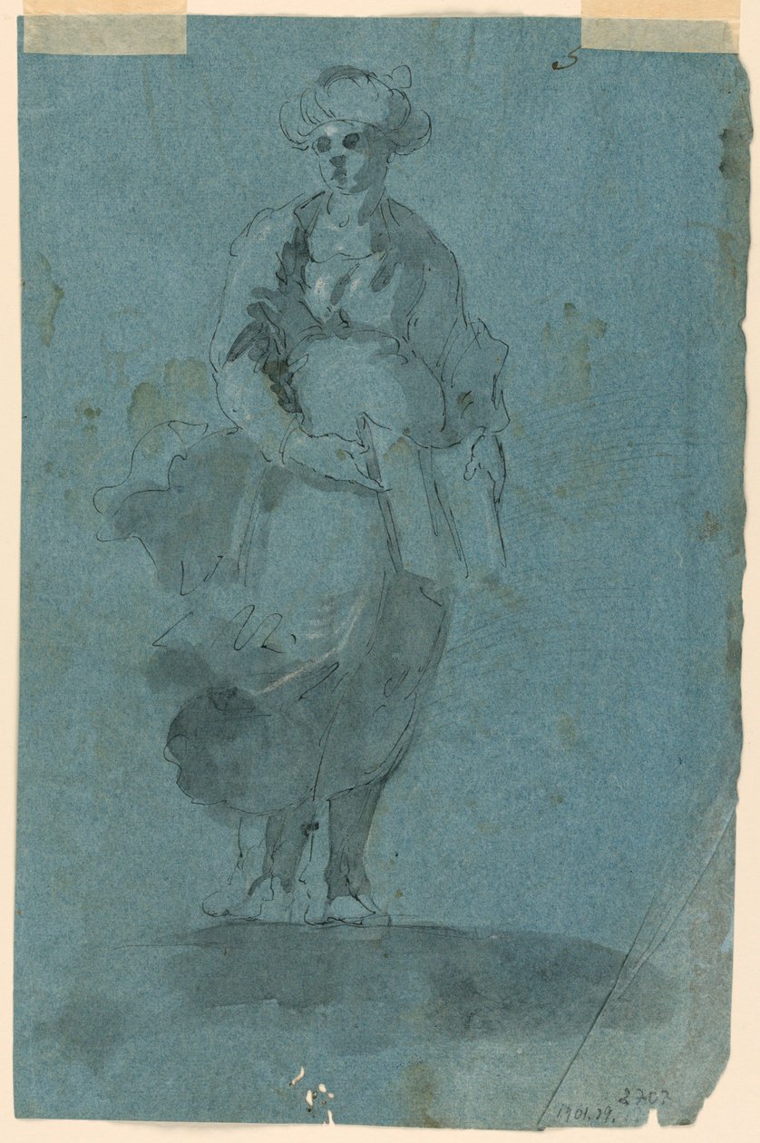 Luonnokset A) Sibyl (?); B) Pyhä Johannes saarnaamassa tekijältä Unknown artist