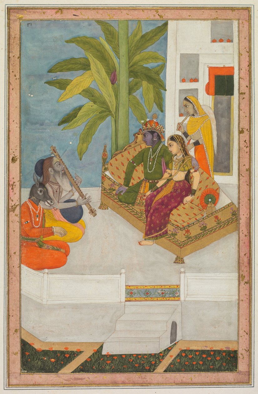 Sri Raga: Kuvitus Ragamala-sarjasta tekijältä Unknown artist