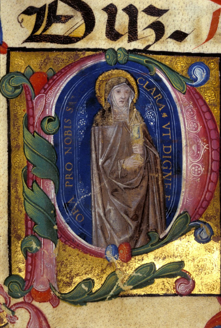 St. Claire. Klaratarikunnan perustaja (katso Assisi tekijältä Unknown artist