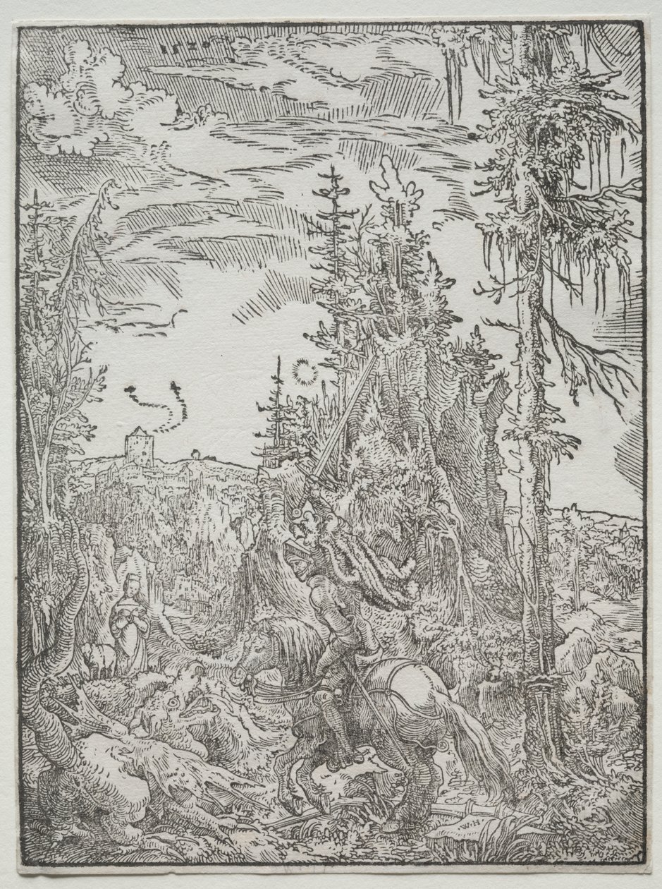 Pyhä Yrjö ja lohikäärme tekijältä Unknown artist
