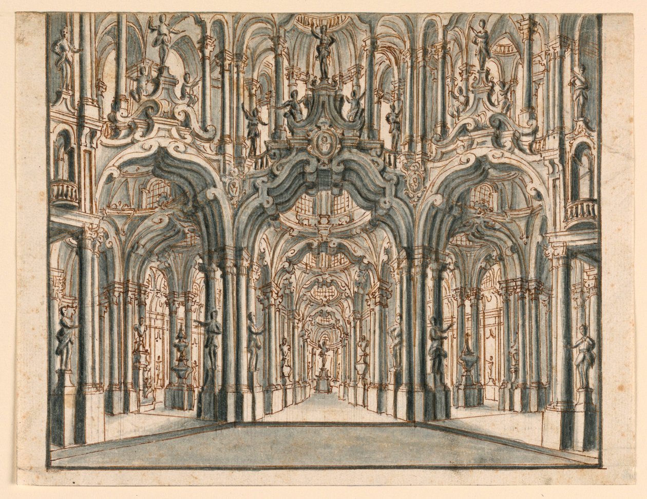 Lavastus, Arcaded Palace Hall tekijältä Unknown artist