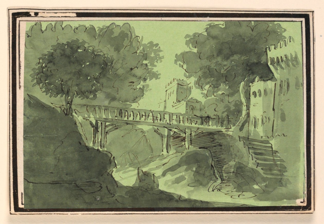 Lavastus, Bridge Crossing Water tekijältä Unknown artist