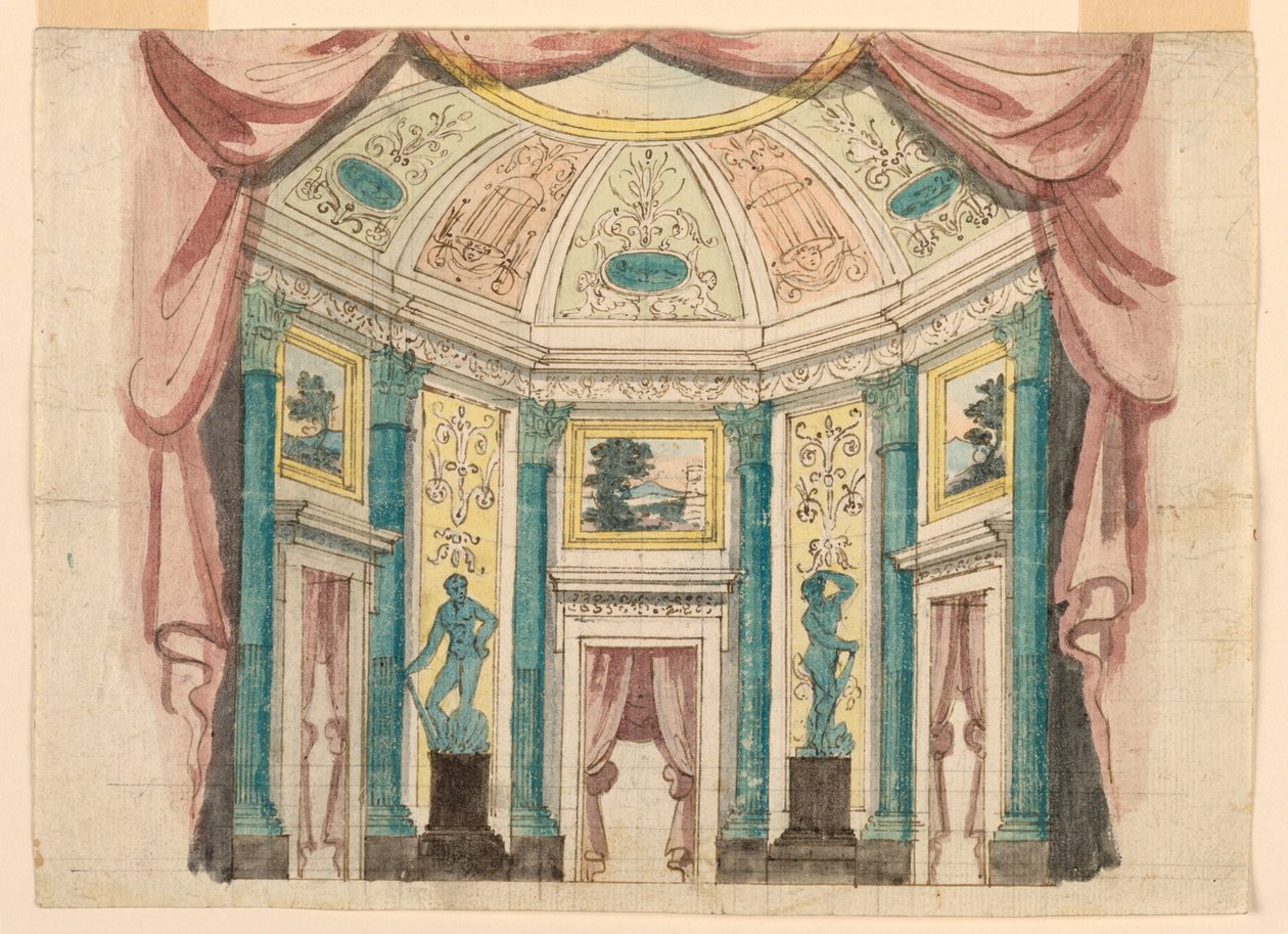 Lavastus, Palace Hallin sisustus tekijältä Unknown artist
