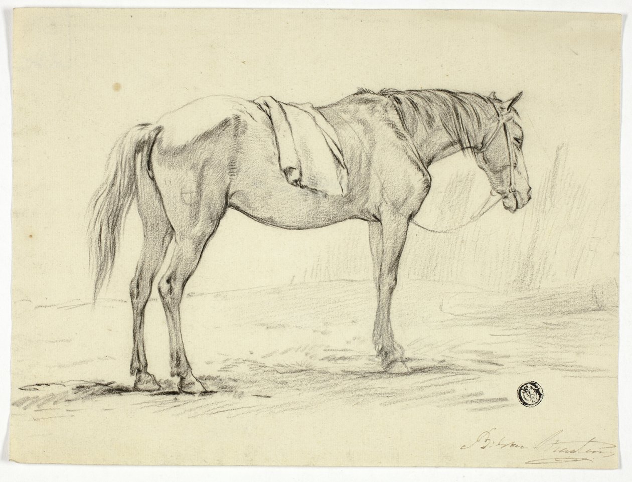 aPysyvä hevonen tekijältä Unknown artist