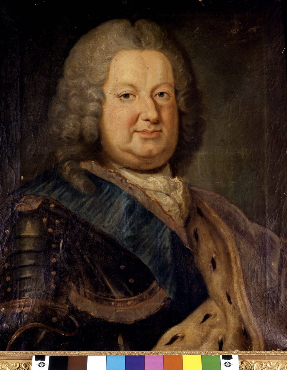 Stanislaw Leszczynski (Stanislas I st., Puolan kuningas) (1677 - 1766). Maalaus. Pariisi, Raamattu. Kiillottaa. tekijältä Unknown artist