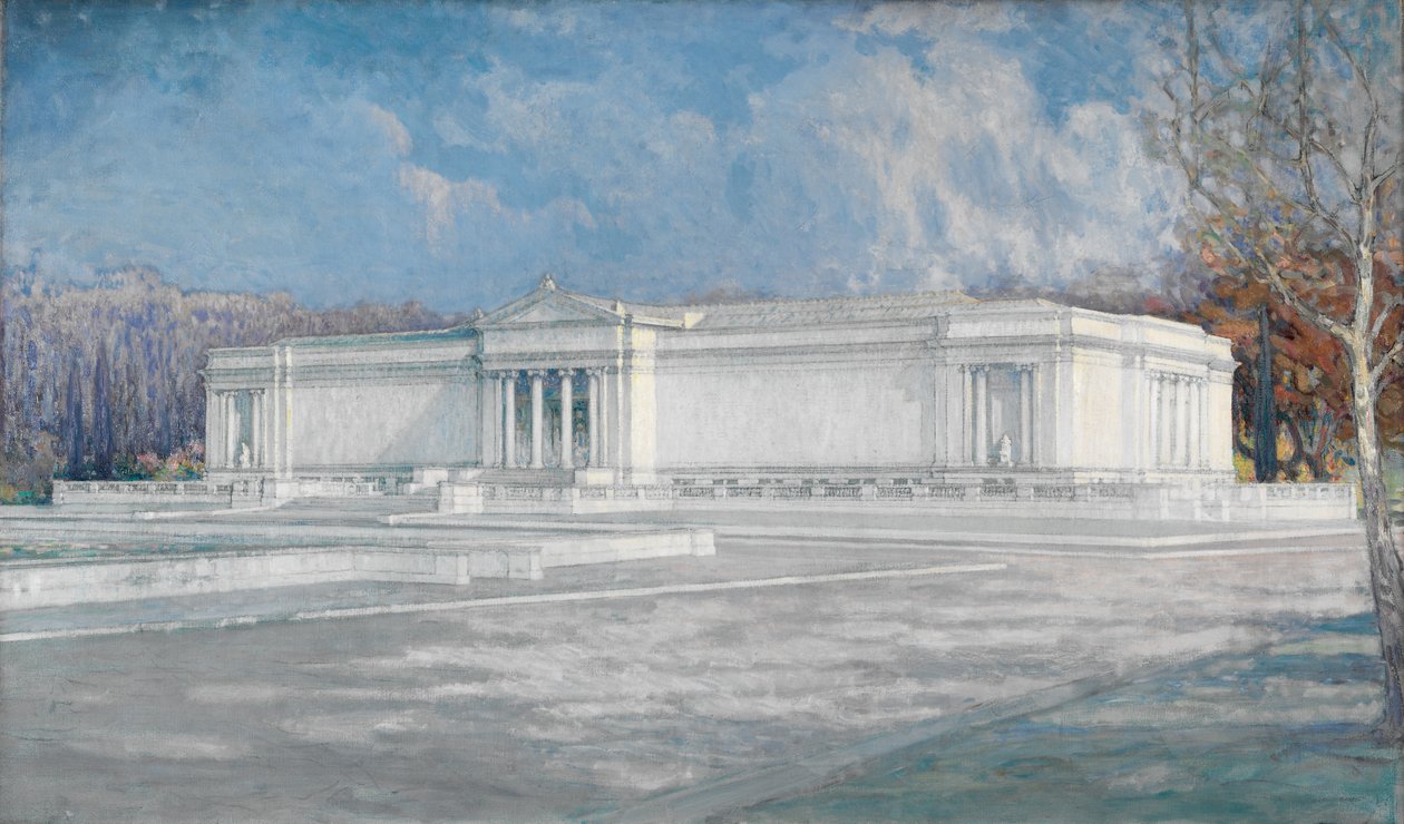 Tutkimus Clevelandin taidemuseon eteläistä julkisivua varten tekijältä Unknown artist