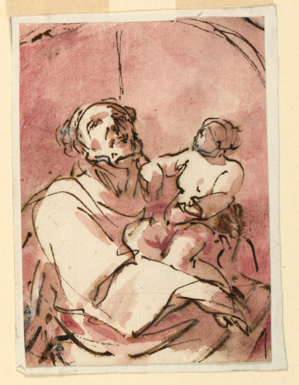Estudi de Sant Josep portant el Nen Crist tekijältä Unknown artist