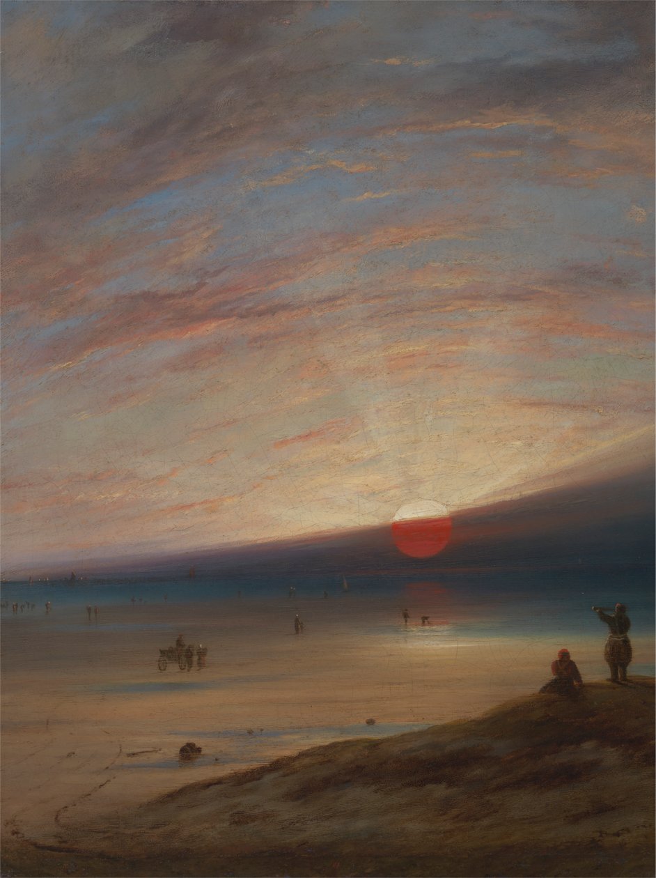 Auringonlasku Sarkin rannalla tekijältä Unknown artist