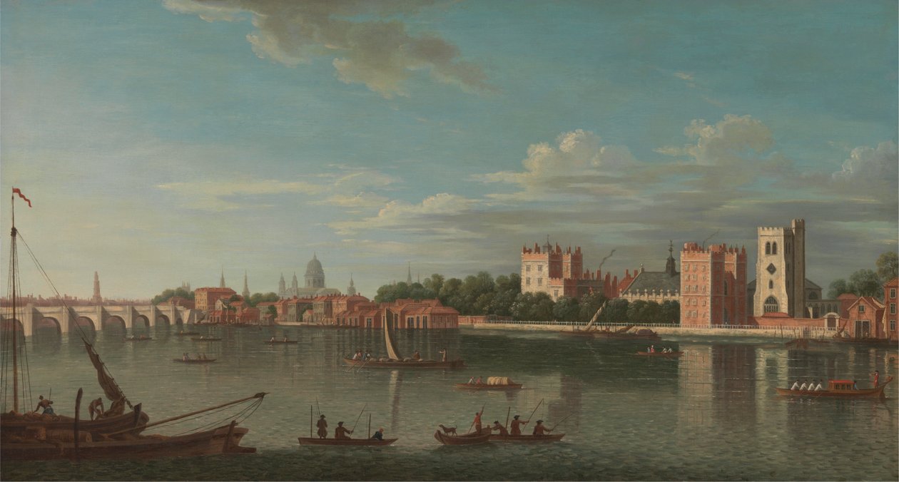 Thames Lambethin palatsissa tekijältä Unknown artist